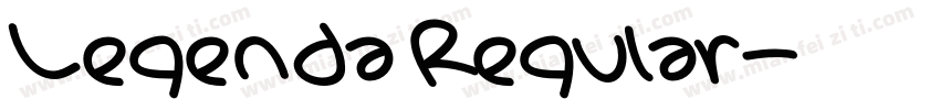 Legenda Regular字体转换